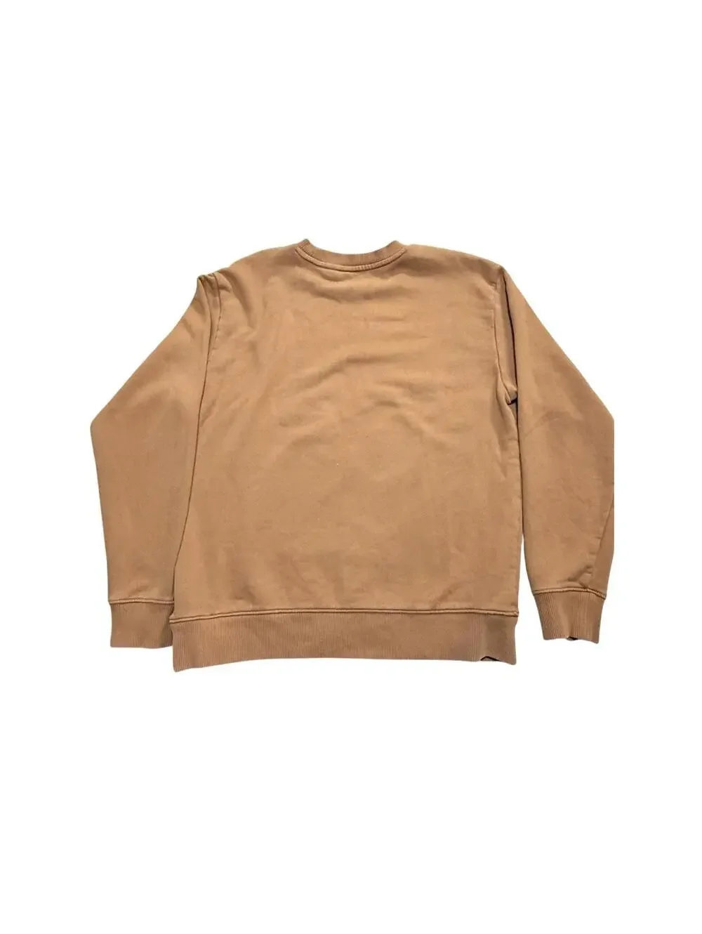 VANS Crewneck Sweatshirt Men’s Medium Tan Brown Classic Logo Skate Pullover M - Picture 2 of 3